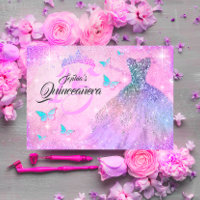 Robe de Quinceanera à paillettes rose violet sarce