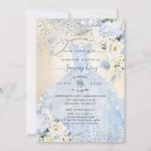 Invitation Robe de Quinceanera Bleue Poussiéreuse PixDezines (Dos)