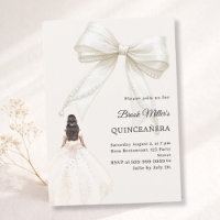 Robe de Quinceanera en satin ivoire crème de luxe