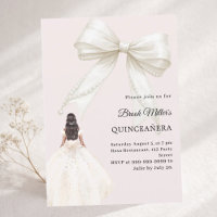 Robe de Quinceanera en satin ivoire rose poudré
