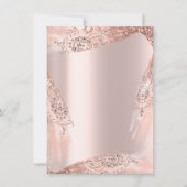 Invitation Robe de salle de mariage Rose Gold pour 16 ans dou (Devant)