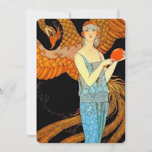 Invitation « Robe de Soir » Art déco de George Barbier
