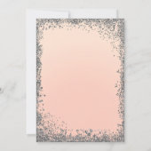 Invitation Robe de soirée Quinceañera 15 pailletée pêche et a (Dos)