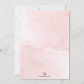 Invitation Robe d'herbe Quinceañera Blush Boho Floral Pampas (Dos)