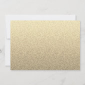 Invitation Robe d'or Floral 60e anniversaire Soixante et fabu (Dos)