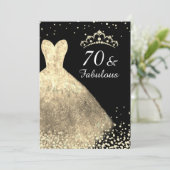 Invitation Robe d'or & Noir 70 & Fabuleux 70e anniversaire (Debout devant)
