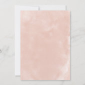 Invitation Robe d'or rose Blush Blanc Rustique 30e anniversai (Dos)