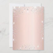 Invitation Robe d'or rose Quinceanera (Dos)