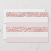 Invitation Robe d'or rose Quinceañera 15e anniversaire Photo (Dos)