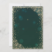 Invitation Robe d'or Tiara, Diamants Floral Quinceañera (Dos)