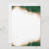 Invitation Robe d'or Tiara, Parties scintillant verte Quincea (Dos)