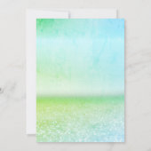 Invitation Robe élégante à paillettes vertes 50e anniversaire (Dos)