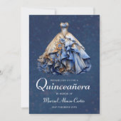 Invitation Robe élégante de Quinceanera (Devant)