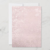 Invitation Robe élégante Rose Gold Quinceañera (Dos)