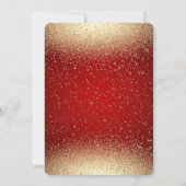 Invitation Robe Elégante Séquins Or, Fête des mariées Confett (Dos)