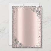 Invitation Robe en argent Tiara, Diamonds Rose or Quinceañera (Dos)