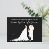 Invitation Robe et tux - Wedding shower de 3 couples sur 5 (Debout devant)