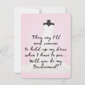 Invitation Robe extravagante | Bridesmaid (Devant)