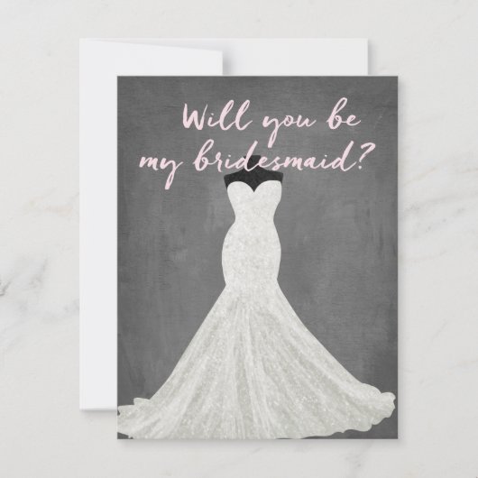 Invitation Robe fabuleuse | Bridesmaid (Devant)