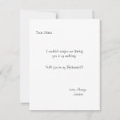 Invitation Robe fabuleuse | Bridesmaid (Dos)