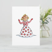 Invitation Robe feuille d'érable (Debout devant)