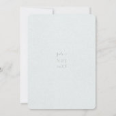 Invitation Robe Feuilles de Vert Sauge Élégante Mariage Moder (Dos)