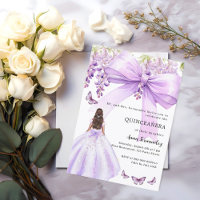 Robe fleurie arc lavande Quinceanera