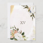 Invitation Robe Florale de Charro Blanc Noir Blanc Blanc Blan (Dos)