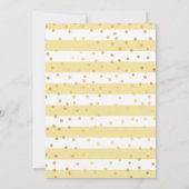 Invitation Robe Jaune Princesse Brune Sweet 16 (Dos)