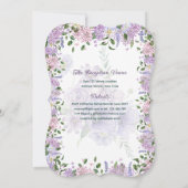 Invitation Robe Lilac Quinceanera pourpre Robe Florale Wister (Dos)