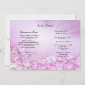 Invitation Robe magique de la princesse violette Quinceanera (Dos)