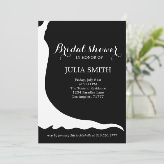 Invitation robe Mariage (Debout devant)