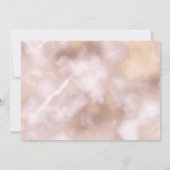 Invitation Robe Mariage Fête des mariées Marbre beige Blanc (Dos)