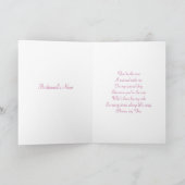 Invitation Robe mariage, fleurs, damas rose (Intérieur)