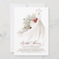 Robe mariage Floral Pampas Fête des mariées en her