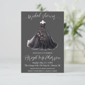 Invitation Robe Mariage gothique, Porte-nuptiale, Fête des ma (Debout devant)