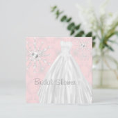 Invitation Robe Mariage rose blanc Robe de douche nuptiale In (Debout devant)
