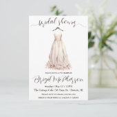 Invitation Robe Mariage rose, Porte nuptiale, Fête des mariée (Debout devant)