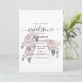 Invitation Robe Mariage tirée à la main Fête des mariées flor (Debout devant)