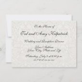 Invitation Robe Mariage vintage (Dos)