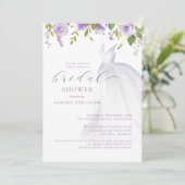 Invitation Robe Mariage violette Couples Fête des mariées (Debout devant)