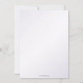 Invitation Robe mousseuse bleu argent Douce 16 anniversaire I (Dos)