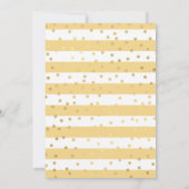 Invitation Robe or Peau foncée Princesse Douce 16 (Dos)