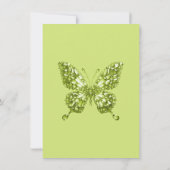 Invitation Robe papillon en cristal Peridot Août Pierre d'nai (Dos)