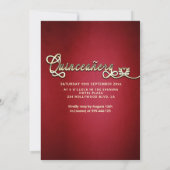 Invitation Robe papillon rouge cool moderne Quince (Dos)