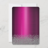 Invitation Robe Parties scintillant argentée Métal violet (Dos)