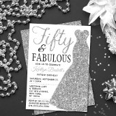 Invitation Robe Parties scintillant élégante | Cinquante et f