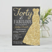 Invitation Robe Parties scintillant élégante | Quarante et fa (Debout devant)