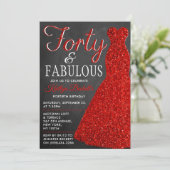 Invitation Robe Parties scintillant élégante | Quarante et fa (Debout devant)