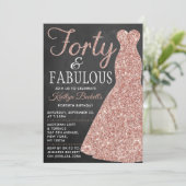 Invitation Robe Parties scintillant élégante | Quarante et fa (Debout devant)